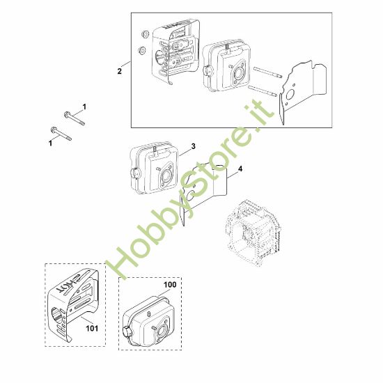 Picture of F - Scarico XT-800 (XT800-3091)